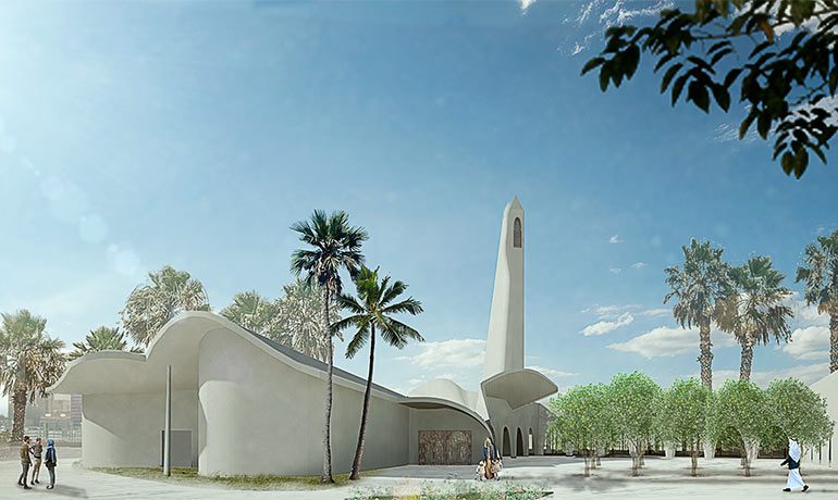 GRAND MOSQUE AND MULTIPURPOSE HALL PROPOSAL | HAMAD TOWN, BAHRAIN